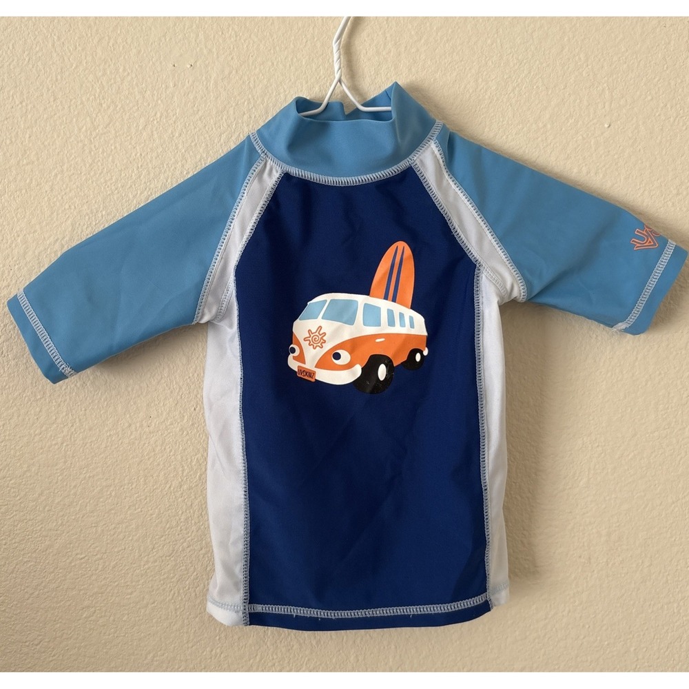 UV Skinz Rash Guard VW Bus and Surfboard Infant Size 12-18 Months‎ Swim Beach